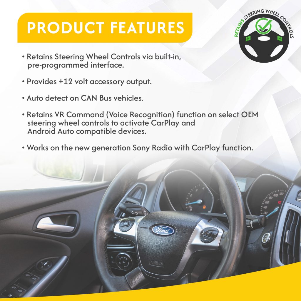 Control Wheel Interface SWR-100 | Universal Steering Wheel Control Retention Interface | CRUX ...